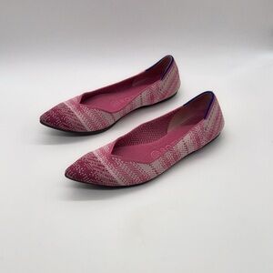 Rothy's Women's Patterned Pink Flats S size 8